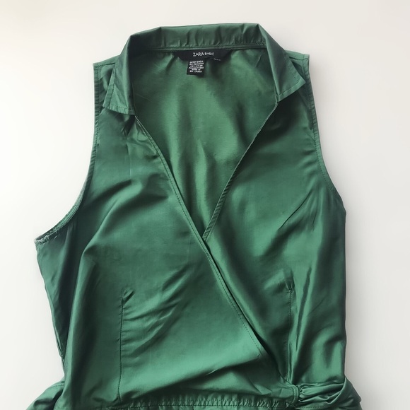 βSOLDβ Zara emerald green midi dress - Picture 7 of 7